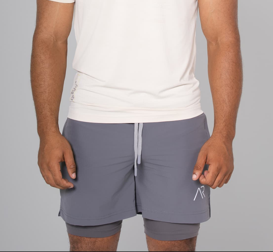 Short 2-en-1 Gris 3