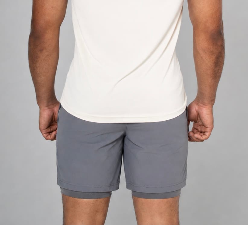 Short 2-en-1 Gris 4